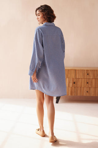 Lauren Powder Blue Shirt Dress